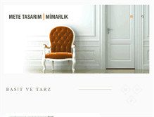 Tablet Screenshot of metetasarim.com